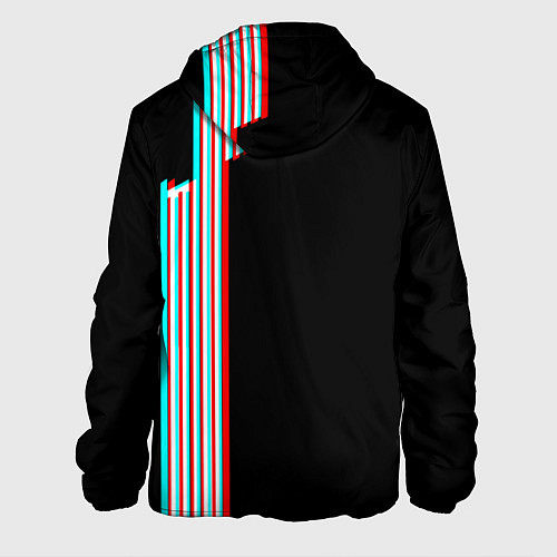 Мужская куртка Roblox glitch line / 3D-Белый – фото 2