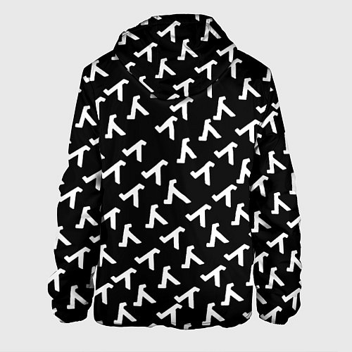 Мужская куртка Half liife logo pattern / 3D-Белый – фото 2