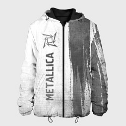 Мужская куртка Metallica - white gradient по-вертикали