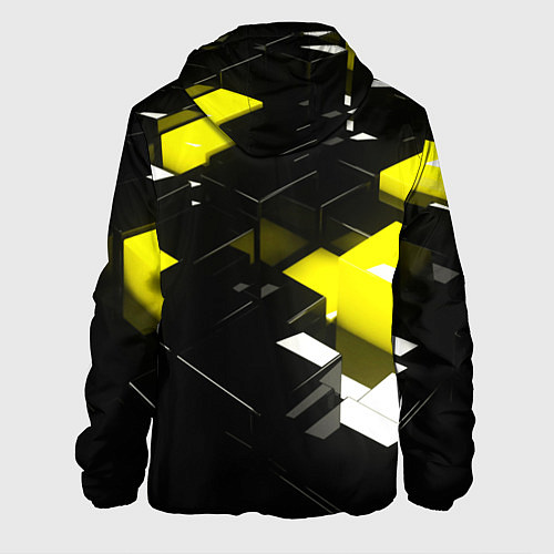 Мужская куртка Абстракция обман зрения / 3D-Белый – фото 2
