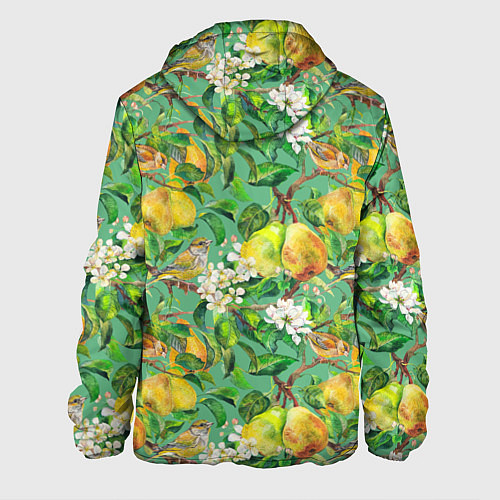 Мужская куртка Груши и птицы / 3D-Белый – фото 2
