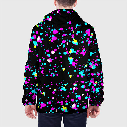 Мужская куртка Бавария Мюнхен неоновые краски / 3D-Черный – фото 4
