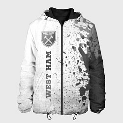 Мужская куртка West Ham - white gradient по-вертикали