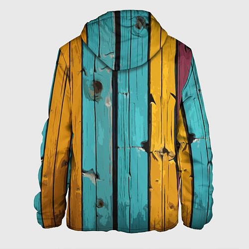 Мужская куртка Цветные доски / 3D-Черный – фото 2