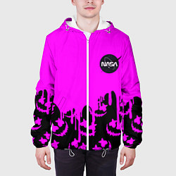 Куртка с капюшоном мужская Marshmello neon nasa, цвет: 3D-белый — фото 2