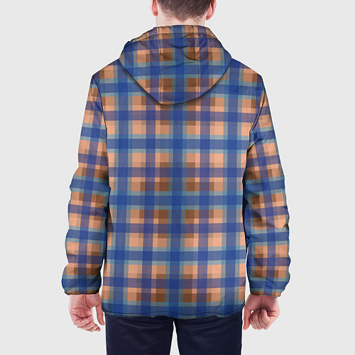 Мужская куртка Клетка в клетку / 3D-Черный – фото 4