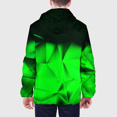 Мужская куртка Кислотная абстракция кубы / 3D-Черный – фото 4