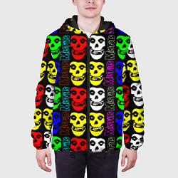 Куртка с капюшоном мужская Misfits band, цвет: 3D-черный — фото 2