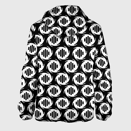 Мужская куртка Serious Sam logo pattern / 3D-Белый – фото 2