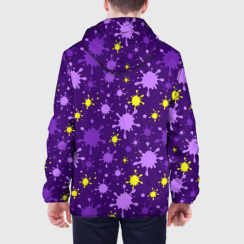 Мужская куртка Мелкие кляксы / 3D-Черный – фото 4