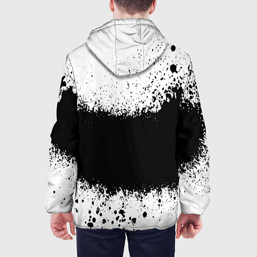 Мужская куртка Просто краски чёрные / 3D-Черный – фото 4