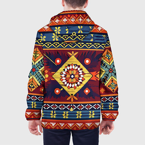 Мужская куртка Стиль советского ковра узоры и орнамент / 3D-Черный – фото 4