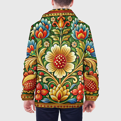 Мужская куртка Стиль советского ковра узоры и орнамент / 3D-Черный – фото 4
