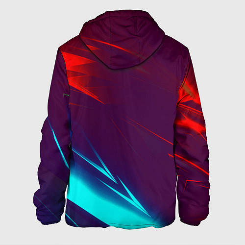 Мужская куртка Half life stripes neon / 3D-Белый – фото 2