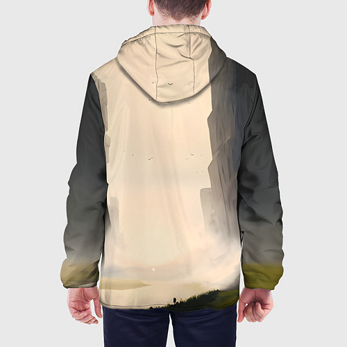 Мужская куртка Скетч байкер / 3D-Черный – фото 4