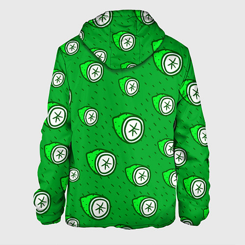 Мужская куртка Лимонный паттерн / 3D-Черный – фото 2