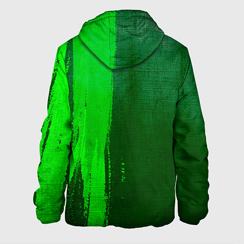 Мужская куртка Paramore - green gradient по-вертикали / 3D-Черный – фото 2