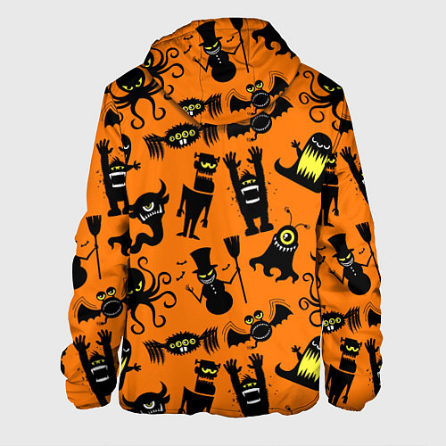 Мужская куртка Монстры хэллоуина / 3D-Белый – фото 2