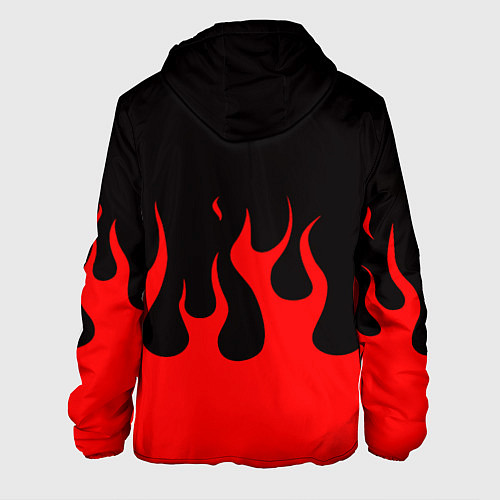 Мужская куртка Linkin park logo fire / 3D-Черный – фото 2