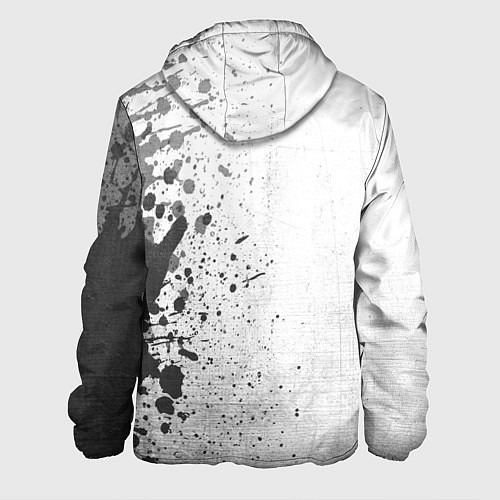 Мужская куртка Slipknot - white gradient по-вертикали / 3D-Черный – фото 2