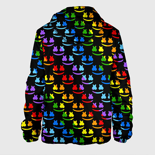 Мужская куртка Marshmello pattern neon / 3D-Белый – фото 2