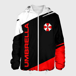 Куртка с капюшоном мужская Umbrella corporation - resident evil, цвет: 3D-белый