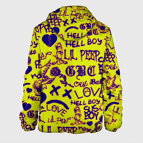 Мужская куртка Lil peep rap pattern / 3D-Белый – фото 2