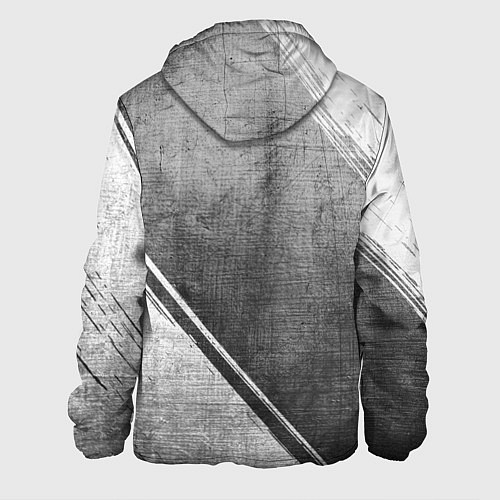 Мужская куртка Manowar - grey gradient вертикально / 3D-Черный – фото 2