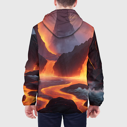 Мужская куртка Текущая лава / 3D-Черный – фото 4