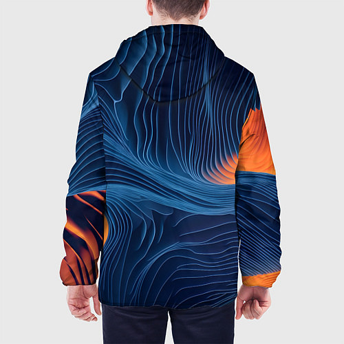 Мужская куртка Абстрактная иллюзия / 3D-Черный – фото 4