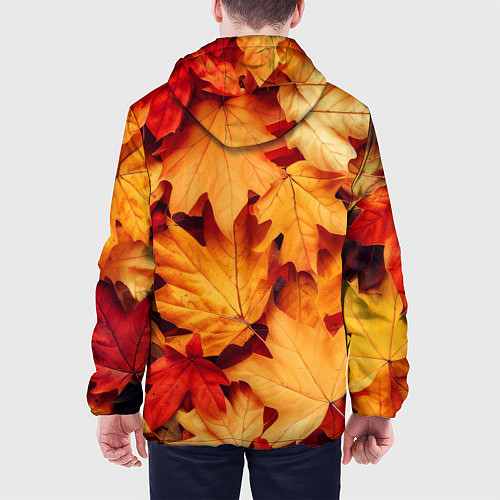 Мужская куртка Осенние кленовые листья / 3D-Черный – фото 4
