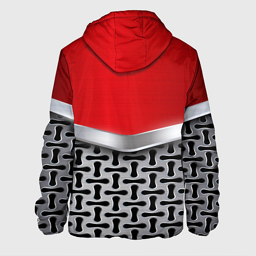 Мужская куртка BMW x mercedes texture / 3D-Белый – фото 2