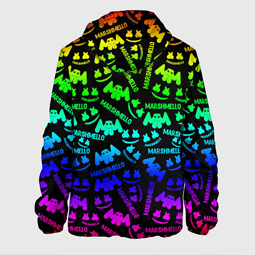 Мужская куртка Marshmello neon steel pattern / 3D-Белый – фото 2