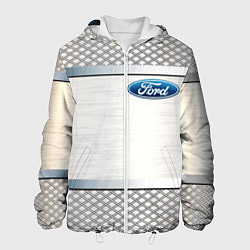 Куртка с капюшоном мужская FORD metal steel auto, цвет: 3D-белый