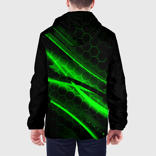 Мужская куртка Starcraft 2 кислотные соты линии / 3D-Черный – фото 4