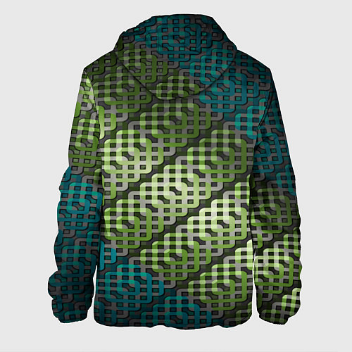 Мужская куртка Nissan авто текстура узор / 3D-Белый – фото 2