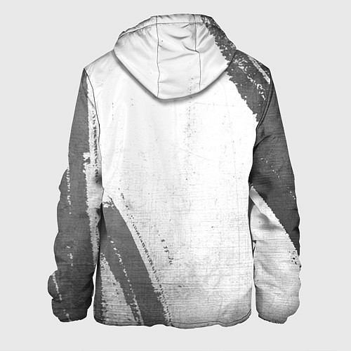 Мужская куртка Nightwish - white gradient вертикально / 3D-Черный – фото 2