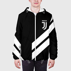 Куртка с капюшоном мужская Juventus line white, цвет: 3D-белый — фото 2