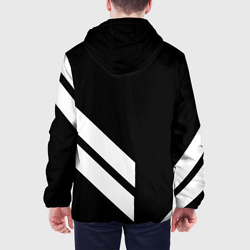 Мужская куртка Juventus line white / 3D-Черный – фото 4