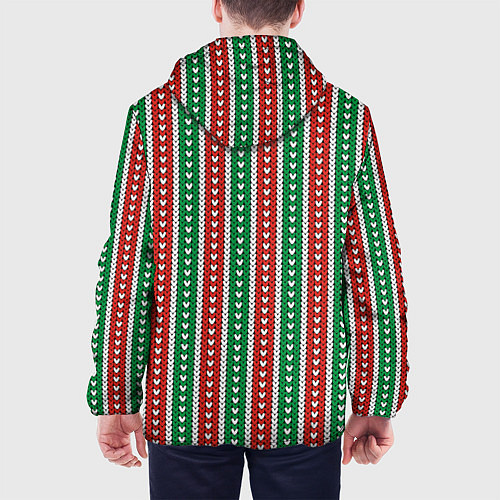 Мужская куртка Knitted pattern / 3D-Черный – фото 4