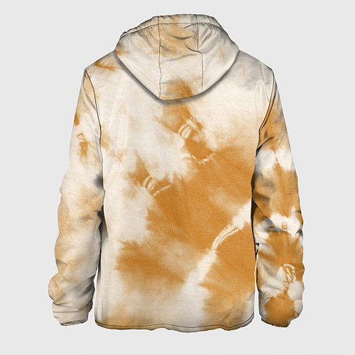 Мужская куртка Коричневый тай дай / 3D-Белый – фото 2