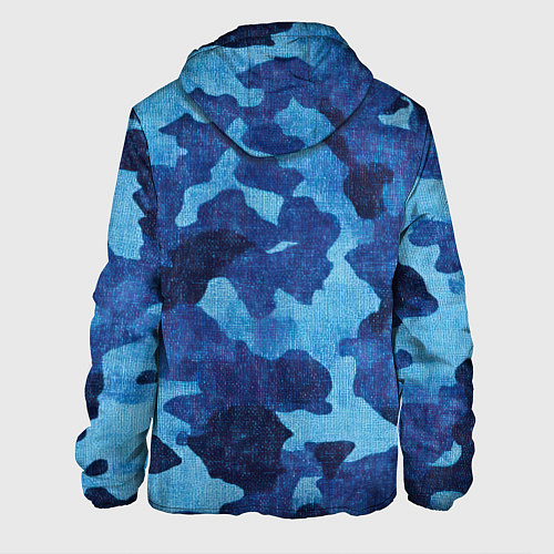 Мужская куртка Синий камуфляж / 3D-Черный – фото 2