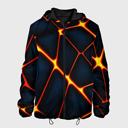 Мужская куртка Каменный разлом с лавой