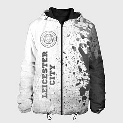Мужская куртка Leicester City - white gradient по-вертикали