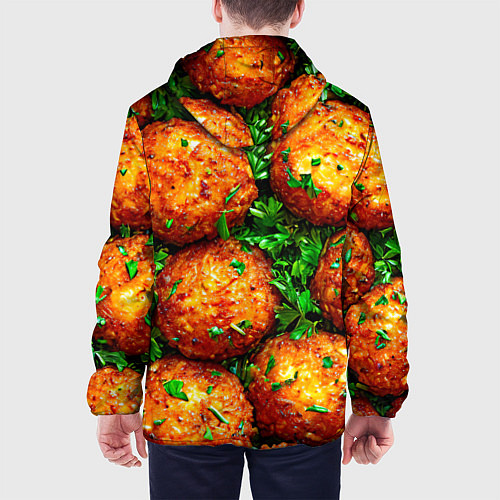 Мужская куртка Котлеты / 3D-Черный – фото 4
