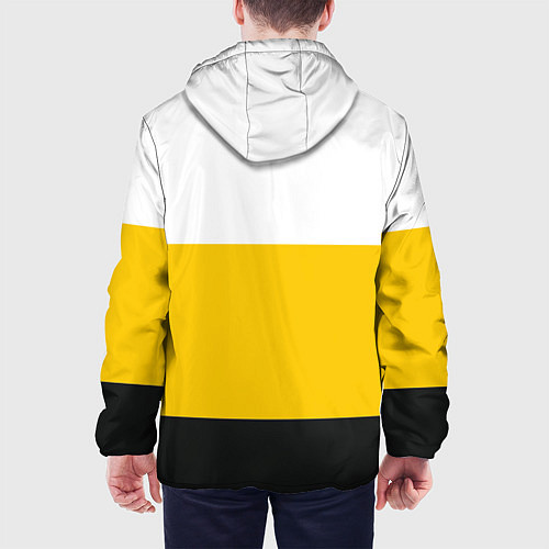 Мужская куртка Без труда не вытащишь и рыбку - с флагом черная на / 3D-Черный – фото 4