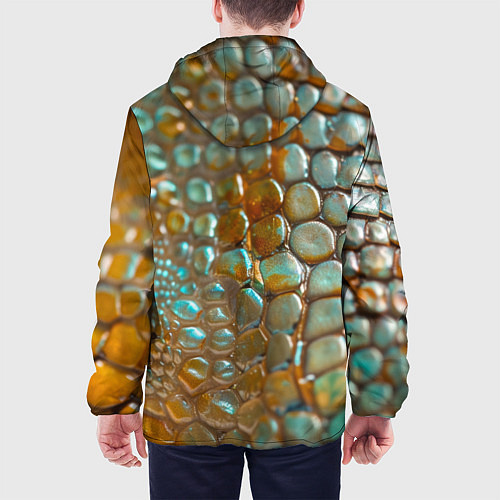Мужская куртка Почувствуй себя змеей / 3D-Черный – фото 4