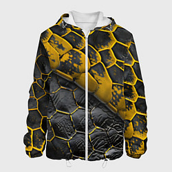 Куртка с капюшоном мужская Костюм рептилии, цвет: 3D-белый