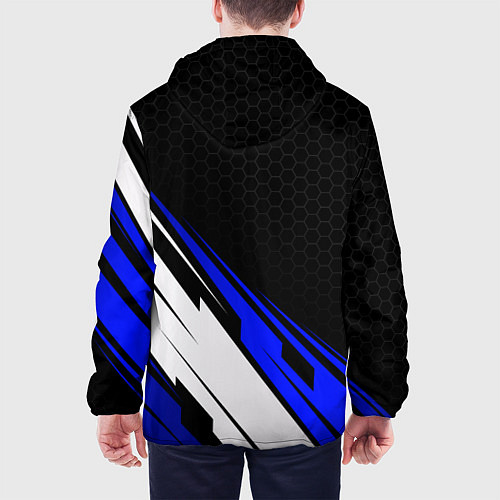 Мужская куртка Фольксваген - синий / 3D-Черный – фото 4