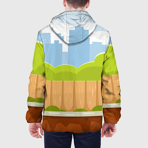 Мужская куртка Летний город / 3D-Черный – фото 4